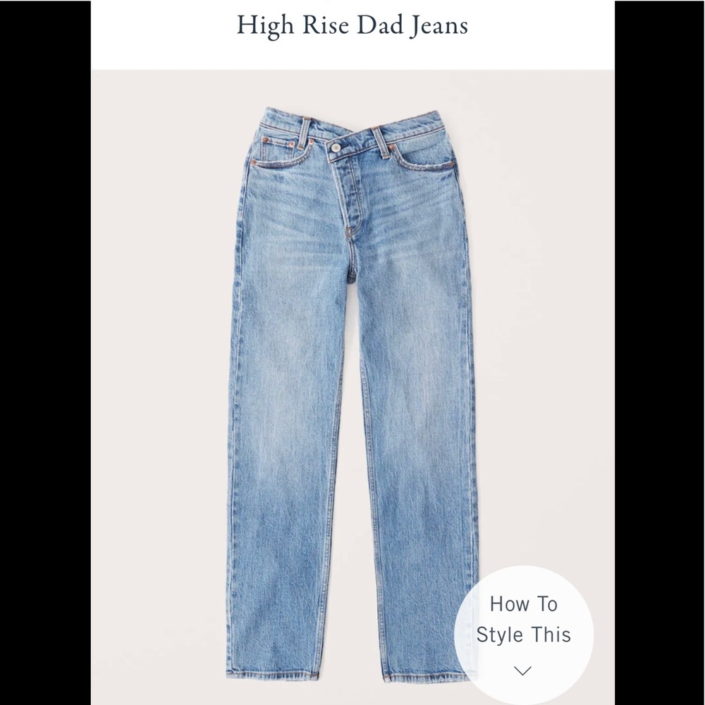 Abercrombie & Fitch High Rise Dad Jean